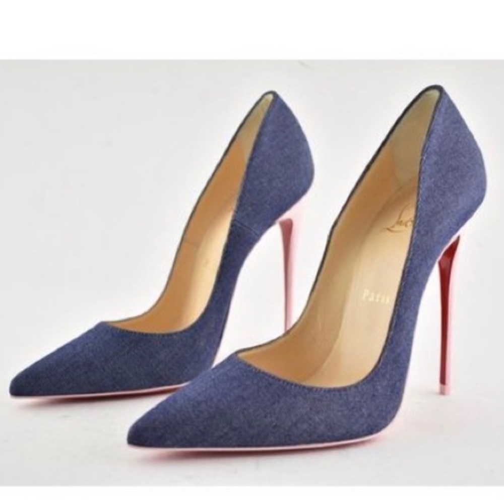 Christian Louboutin So Kate 120 Denim RedSole Pump